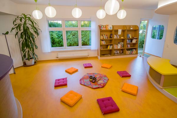 Platz für Yogakurse und Meditationen